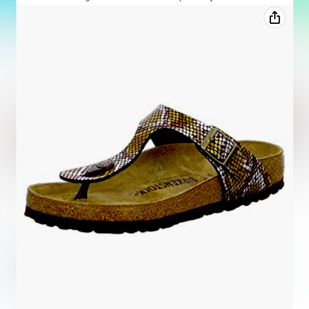Birkenstock Gizeh Regular Python Brown